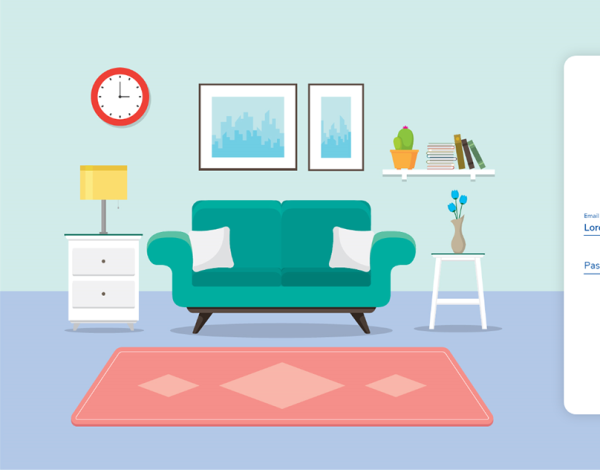 Интерьер в стиле флэт