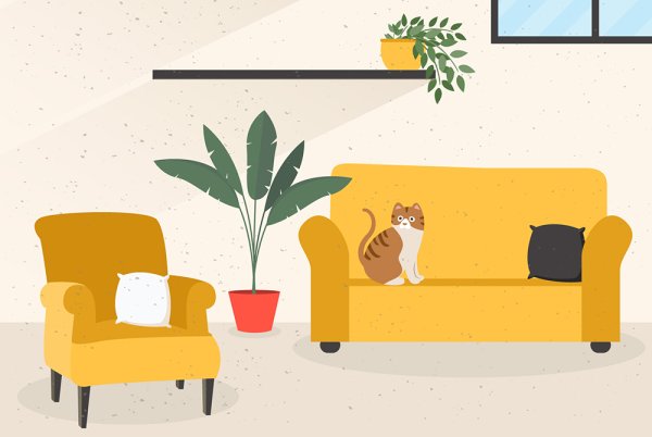 Интерьер квартиры вектор