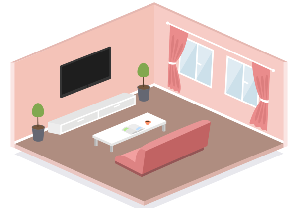 Isometric Room вектор