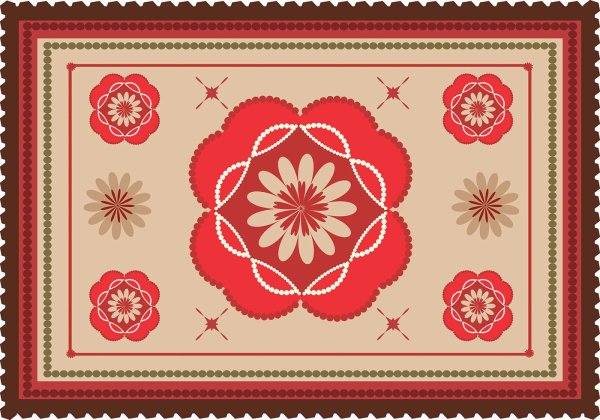 Коврик с орнаментом