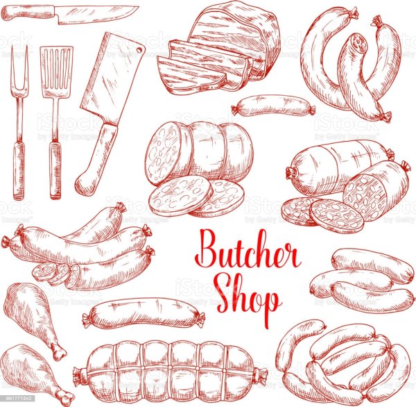 Графическое изображение колбасы