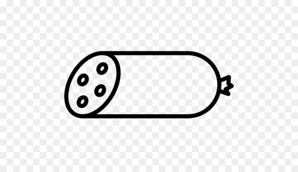 Колбаса вареная вектор