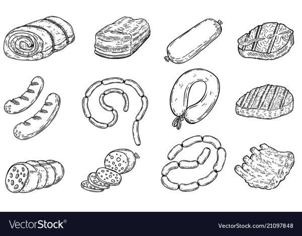 Колбасные изделия иконка