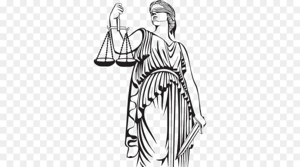 Фемида богиня правосудия в векторе