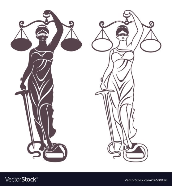 Богиня правосудия вектор