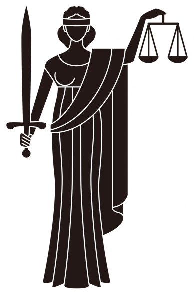 Фемида богиня правосудия в векторе