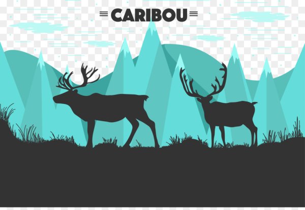 Вектор олень Север