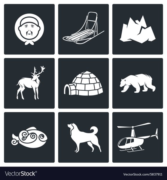 Векторный знак севера