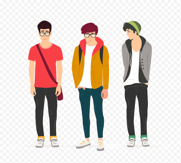 Векторные персонажи подростки