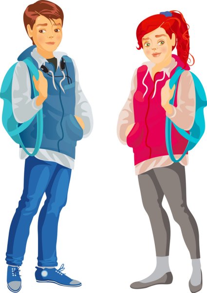 Современный подросток мультяшный