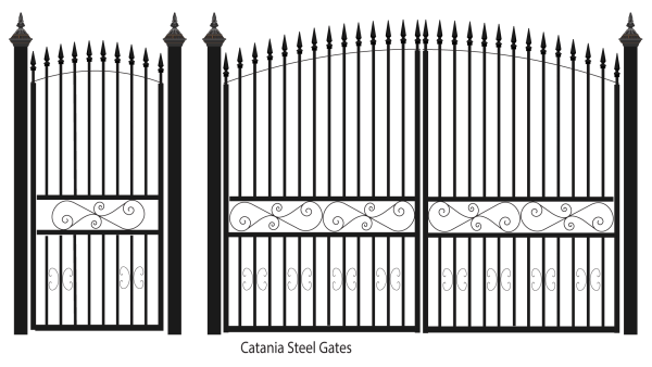 Ворота с калиткой вектор