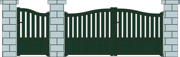 Силуэт ворот