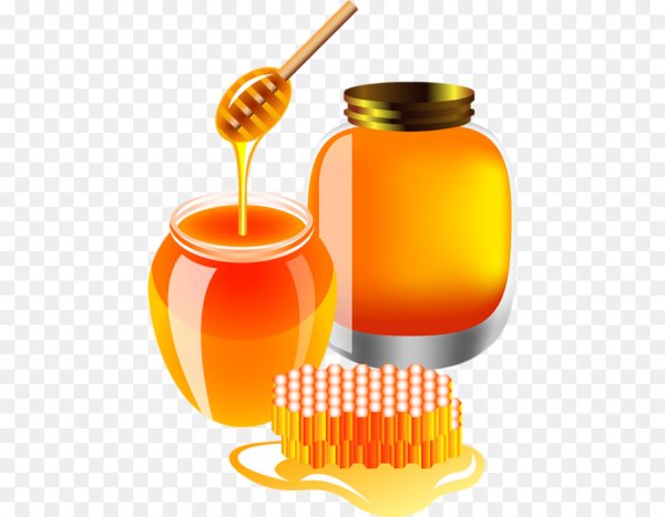 Баночка меда мультяшная