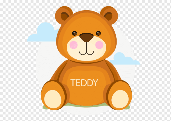 Мишка векторный плюшевый