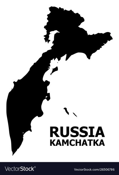 Полуостров Камчатка очертания