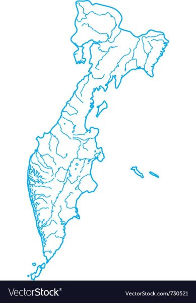 Полуостров Камчатка контур