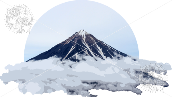 Вулканы Камчатки вектор