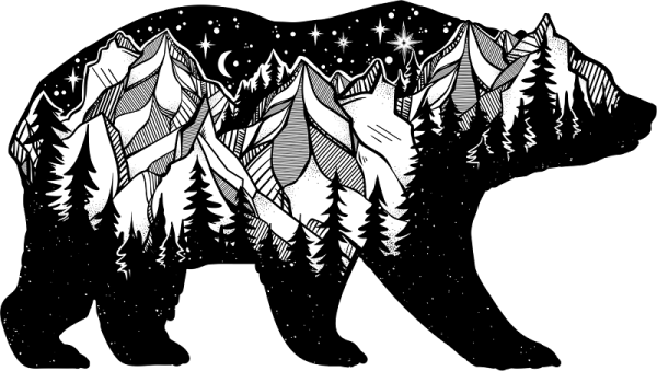 Медведь стилизация