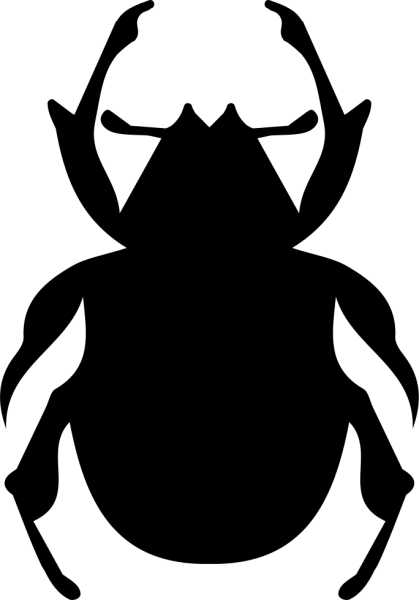 Жук силуэт