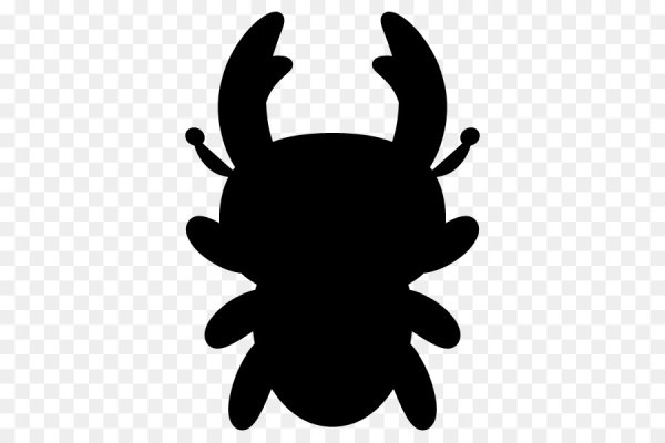 Голова жука силуэт