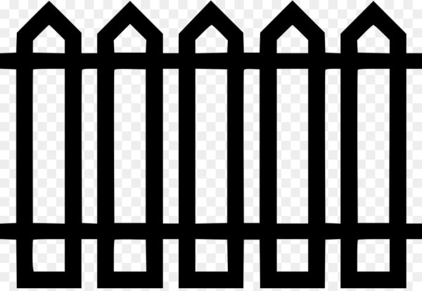 Черно белый забор