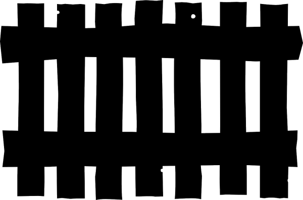 Трафарет "заборчик"