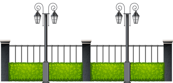 Забор иллюстрация