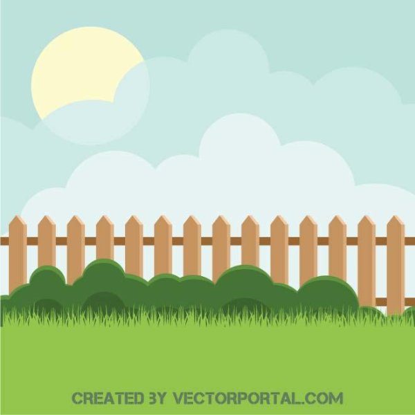 Фон забор вектор