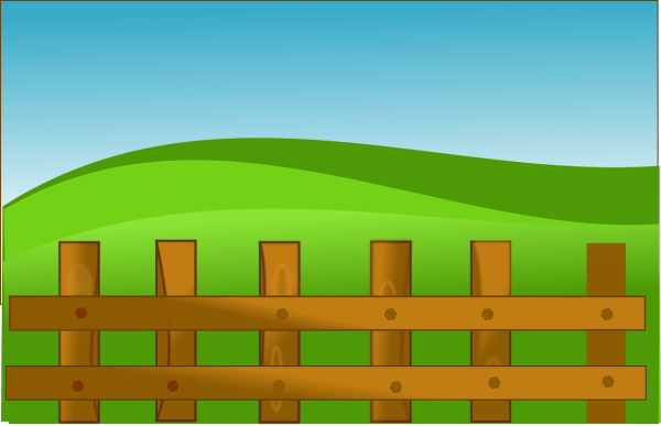 Деревенские дети на заборе