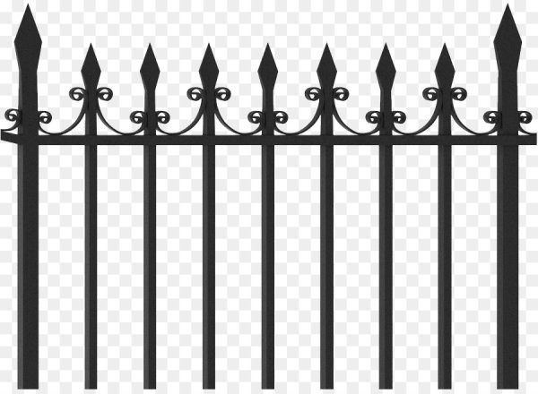 Кованый забор векторное