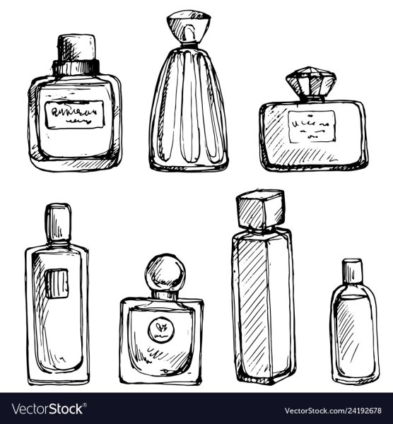 Эскиз флакона духов