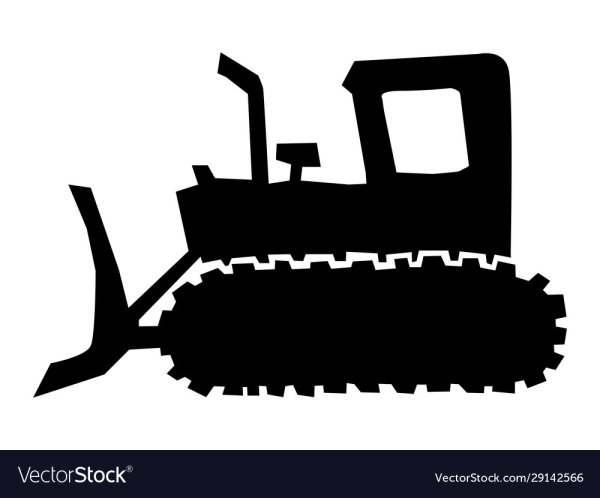 Бульдозер для визитки