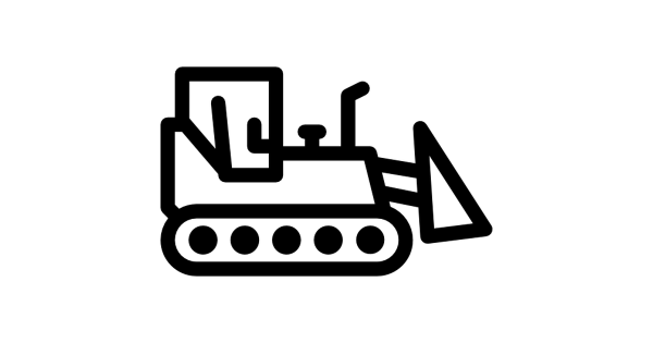 Знак бульдозер