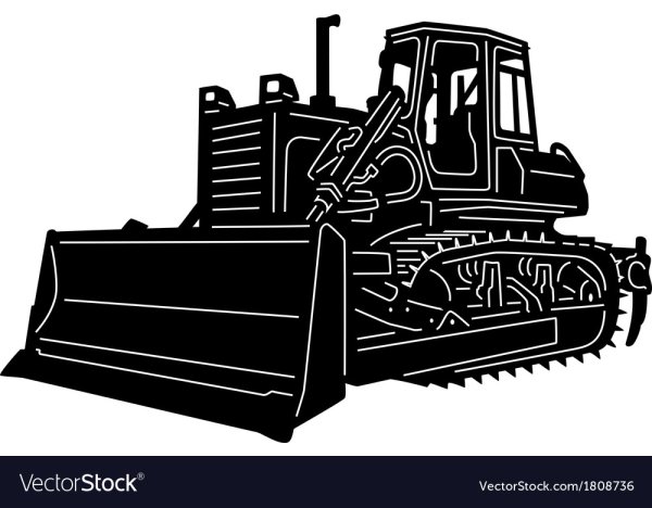 Бульдозер контур