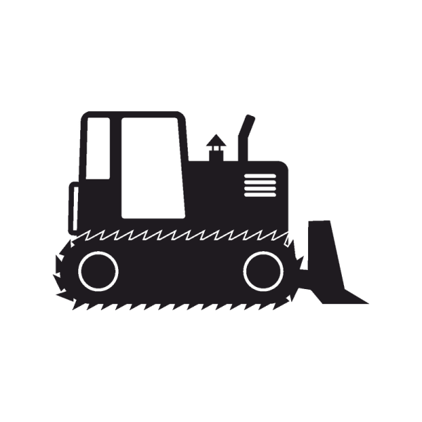 Гусеница трактора вектор