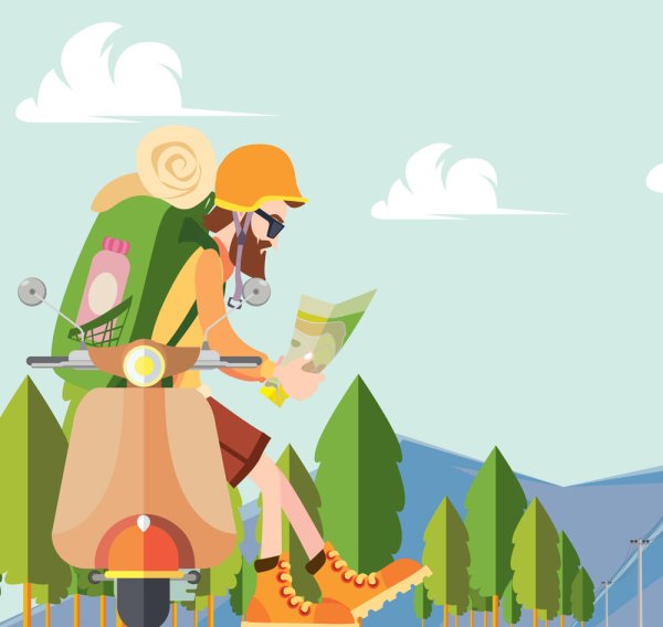 Спортивный туризм иллюстрации