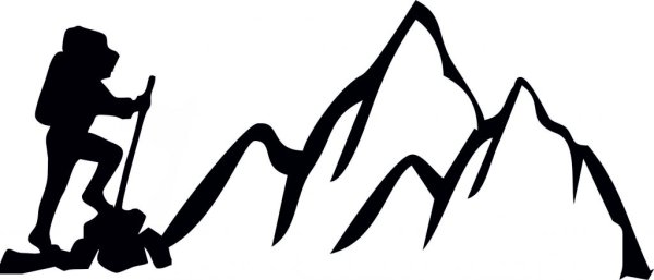 Туризм черно белый