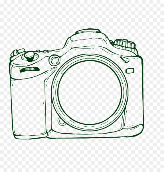 Фотоаппарат вектор сбоку