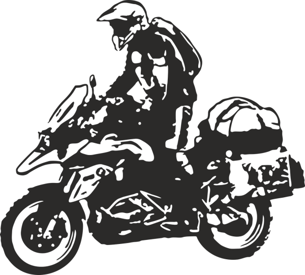 Мотоцикл эндуро вектор