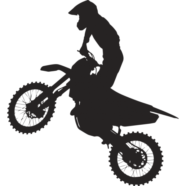 Силуэт мотоциклиста