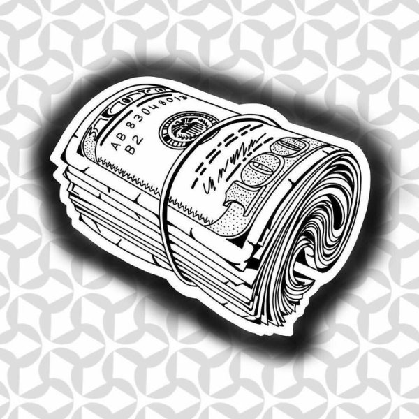 Тату деньги эскиз
