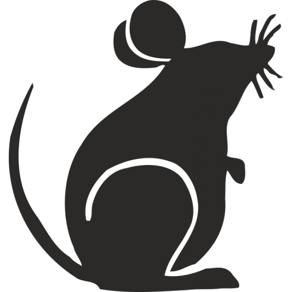 Силуэт мышки