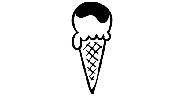 Мороженое трафарет
