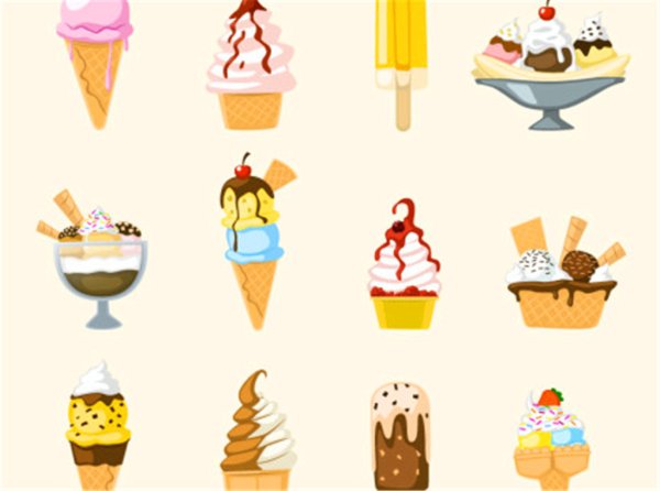Стилизация мороженого