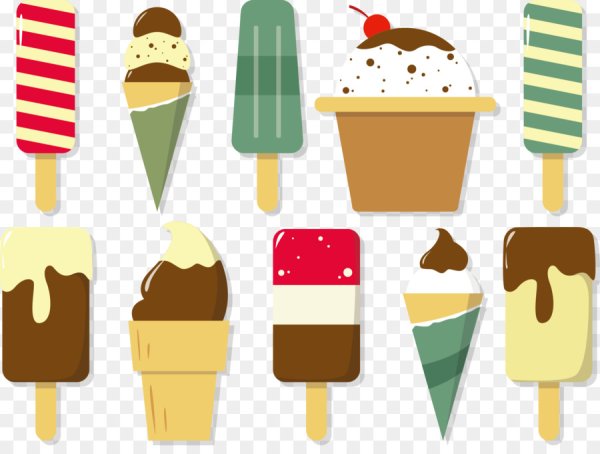Векторное мороженое
