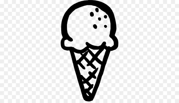 Силуэт мороженого