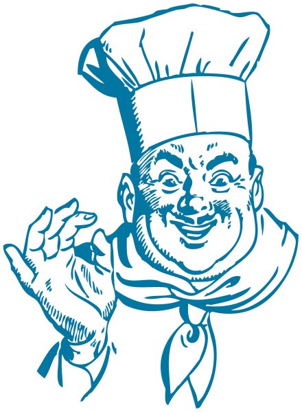 Повар рисованный