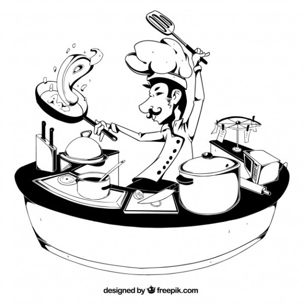 Стилизованный повар