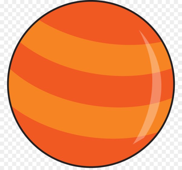 Планета оранжевого цвета