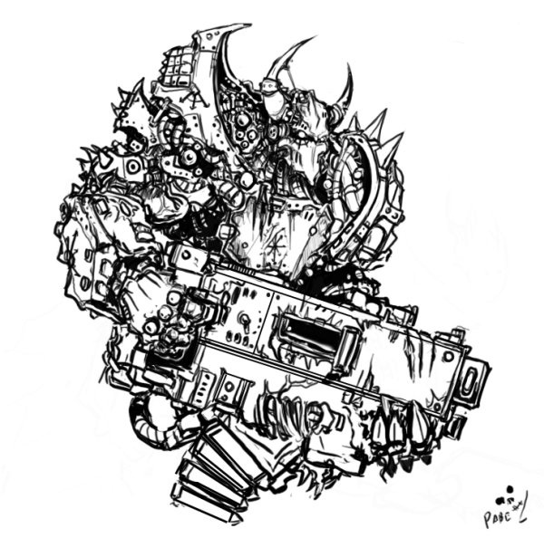 Космодесант хаоса вархаммер 40000 тату